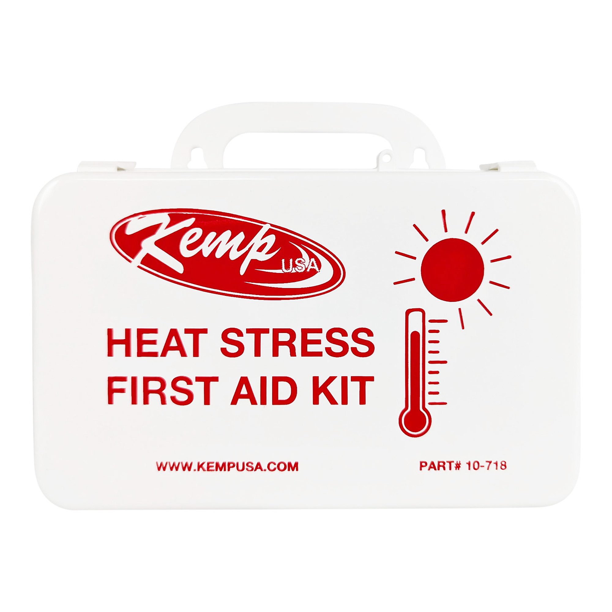 Kemp USA Heat Stress First Aid Kit — Ice Packs, Electrolyte Tablets, Emergency Blanket, Model# 10-718